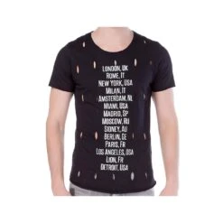 Red Bridge Herren World Travel T-Shirt Schwarz