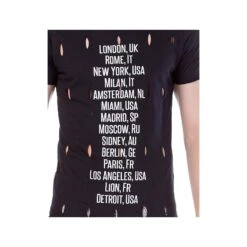 Red Bridge Herren World Travel T-Shirt Schwarz -EA7 Geschaft m1075 black red bridge herren world travel t shirt schwarz m10755