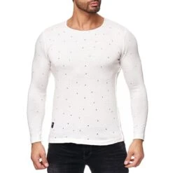 Red Bridge Herren Autumn Sky Feinstrick Pullover Ecru