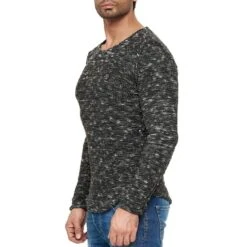 Red Bridge Herren Strickpullover Sweatshirt Grobstrick Rounded Seam
