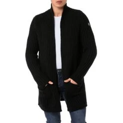 EA7 Geschaft -EA7 Geschaft m3643 red bridge herren cardigan strickjacke long cut m36432