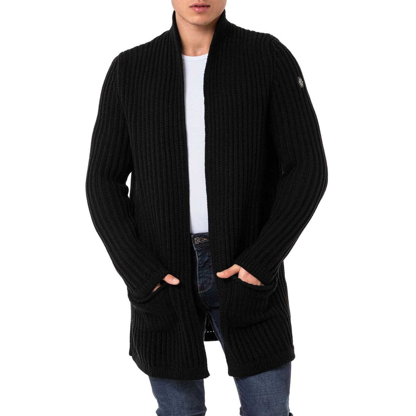 Red Bridge Herren Cardigan Strickjacke Long Cut 4 Red Bridge Herren Cardigan Strickjacke Long Cut – Bild 2