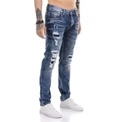 EA7 Geschaft 29 Red Bridge Herren Jeans Hose Denim Pants