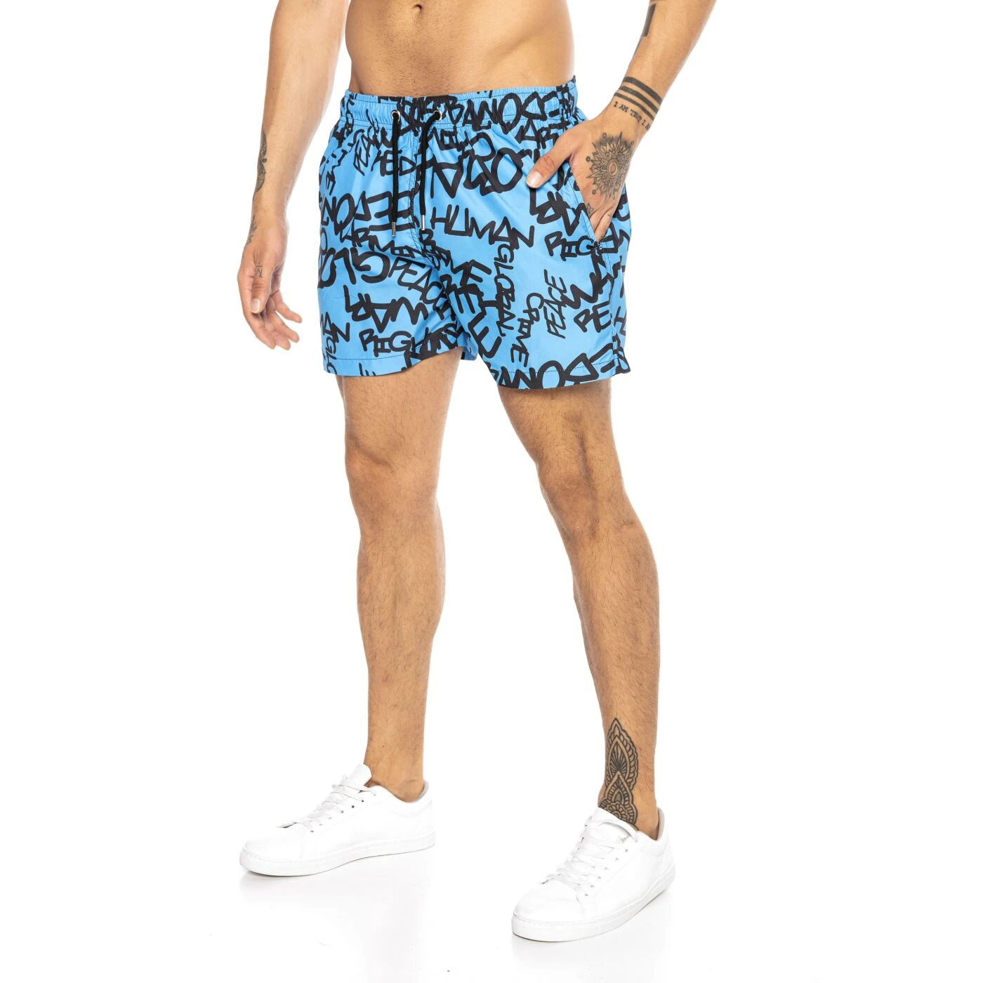 Red Bridge Herren Shorts Kurze Hose Badeshorts Schwimmhose Badehose Graffiti Tag 5 Red Bridge Herren Shorts Kurze Hose Badeshorts Schwimmhose Badehose Graffiti Tag – Bild 3