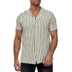 Red Bridge Herren Kurzarm Hemd Gestreift 22 Red Bridge Herren Kurzarm Hemd Gestreift -EA7 Geschaft m5022 red bridge herren kurzarm hemd gestreift m50229