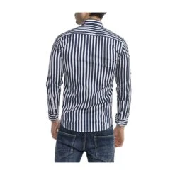 Red Bridge Herren Hemd Modern Fit Gestreift Langarm -EA7 Geschaft m5030 red bridge herren hemd modern fit gestreift langarm11