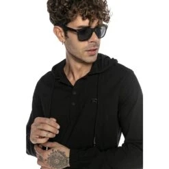 Red Bridge Herren Hemd Leinenhemd Kapuzenhemd Sweater Tunik-Hooded -EA7 Geschaft m5039 red bridge herren hemd leinenhemd kapuzenhemd sweater m5039 159