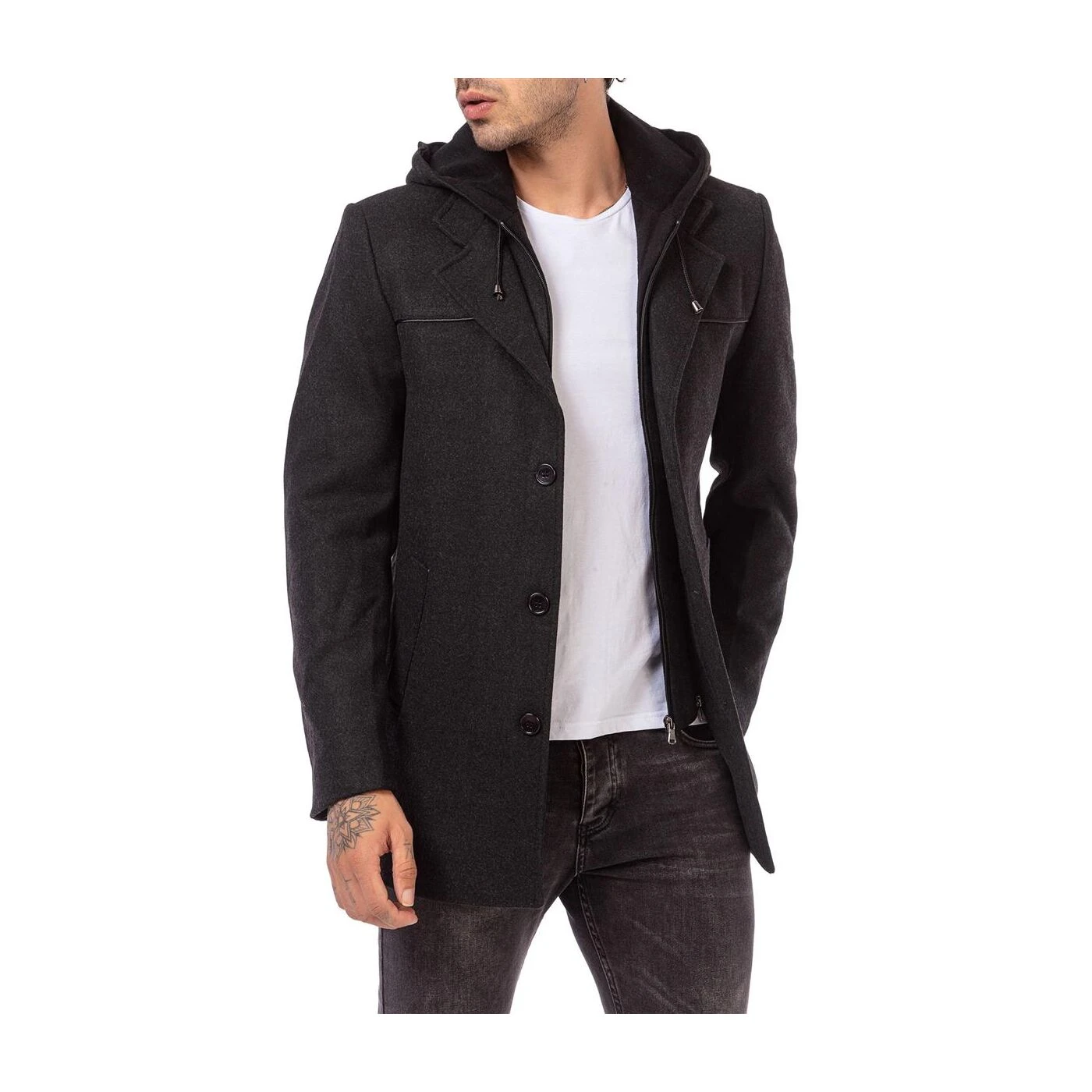 Red Bridge Herren Mantel Trenchcoat Lange Jacke 14 Red Bridge Herren Mantel Trenchcoat Lange Jacke – Bild 12