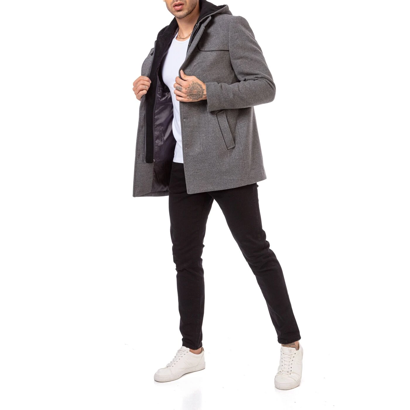 Red Bridge Herren Mantel Trenchcoat Lange Jacke 8 Red Bridge Herren Mantel Trenchcoat Lange Jacke – Bild 6