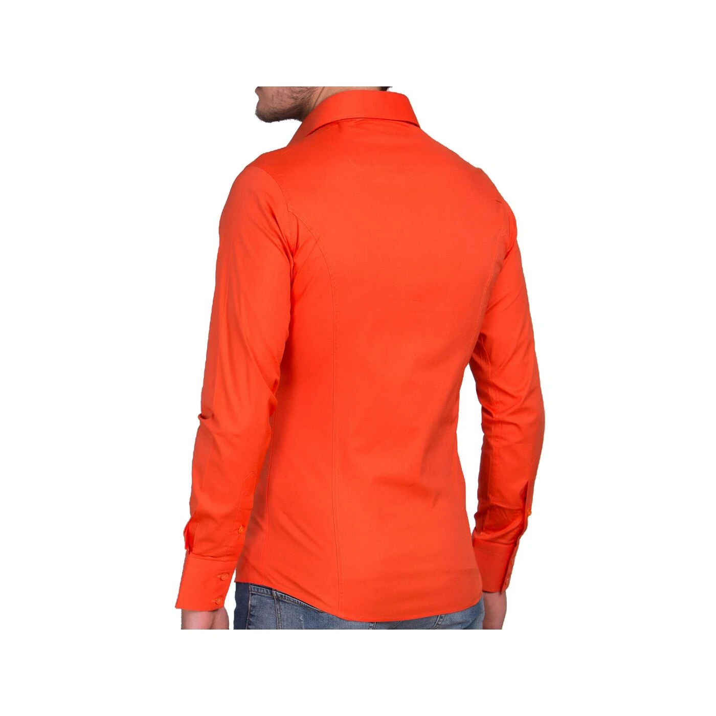 Red Bridge Herren Basic Design Slim Fit Langarm Hemd Coral 7 Red Bridge Herren Basic Design Slim Fit Langarm Hemd Coral – Bild 5