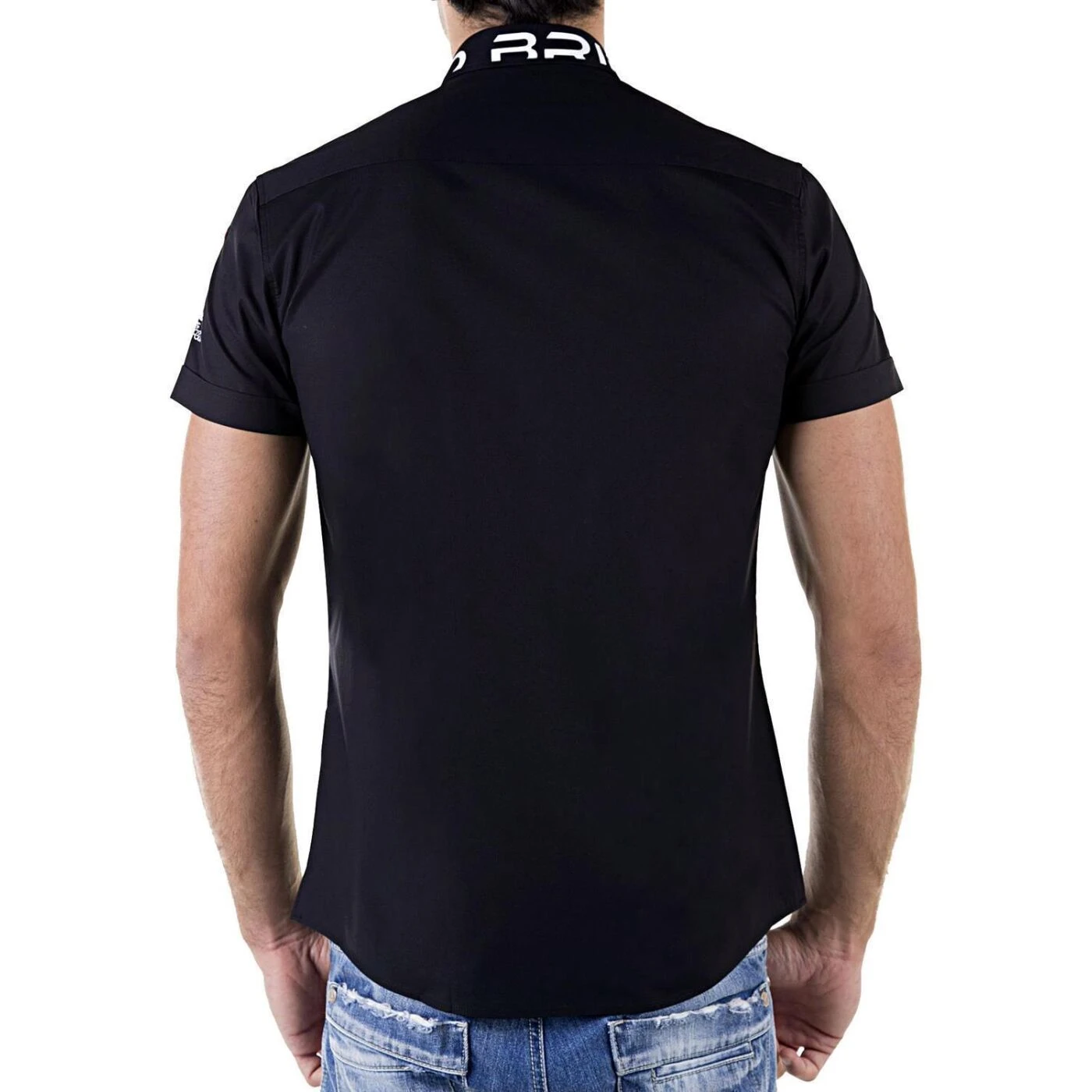 Red Bridge Herren Professionel Design Slim Fit Kurzarm Hemd Schwarz 6 Red Bridge Herren Professionel Design Slim Fit Kurzarm Hemd Schwarz – Bild 4