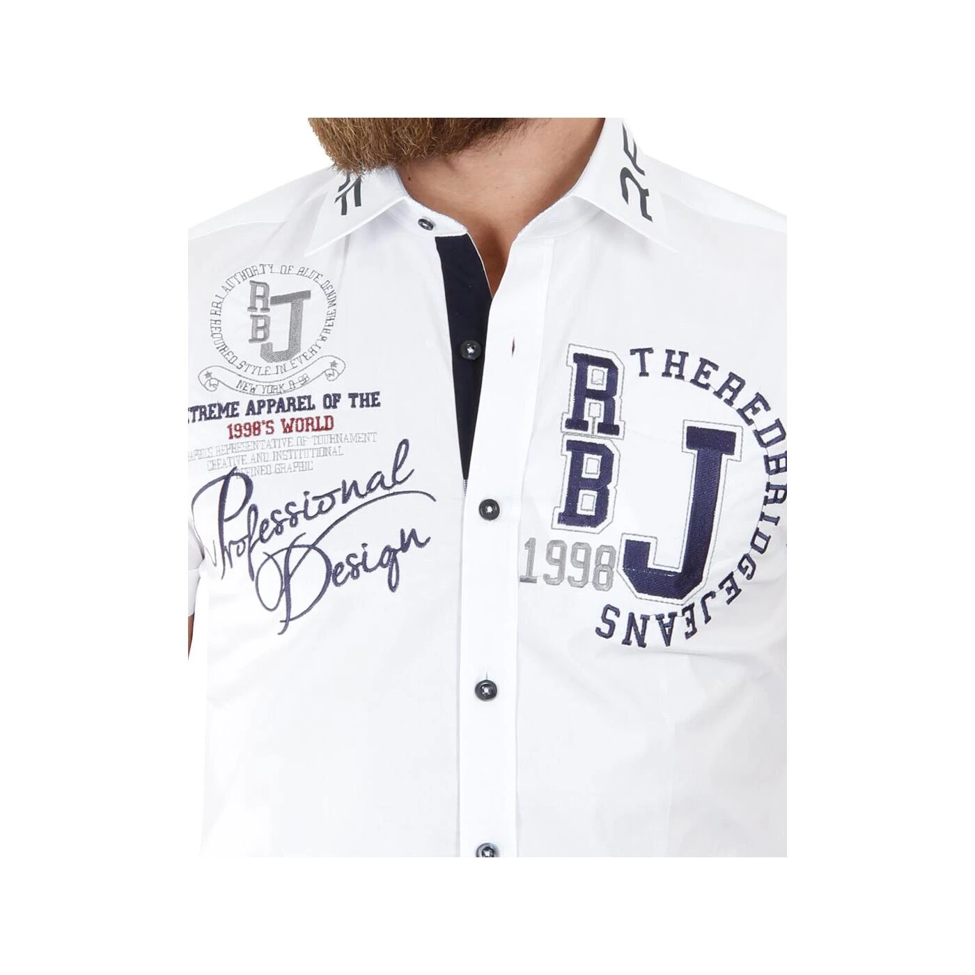 Red Bridge Herren Professionel Design Slim Fit Kurzarm Hemd Weiss 8 Red Bridge Herren Professionel Design Slim Fit Kurzarm Hemd Weiss – Bild 6