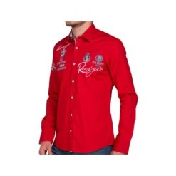 Red Bridge Herren R-Style Design Regular Fit Langarm Hemd Rot -EA7 Geschaft r 2130 red red bridge herren r style design regular fit langarm hemd rot r 21303
